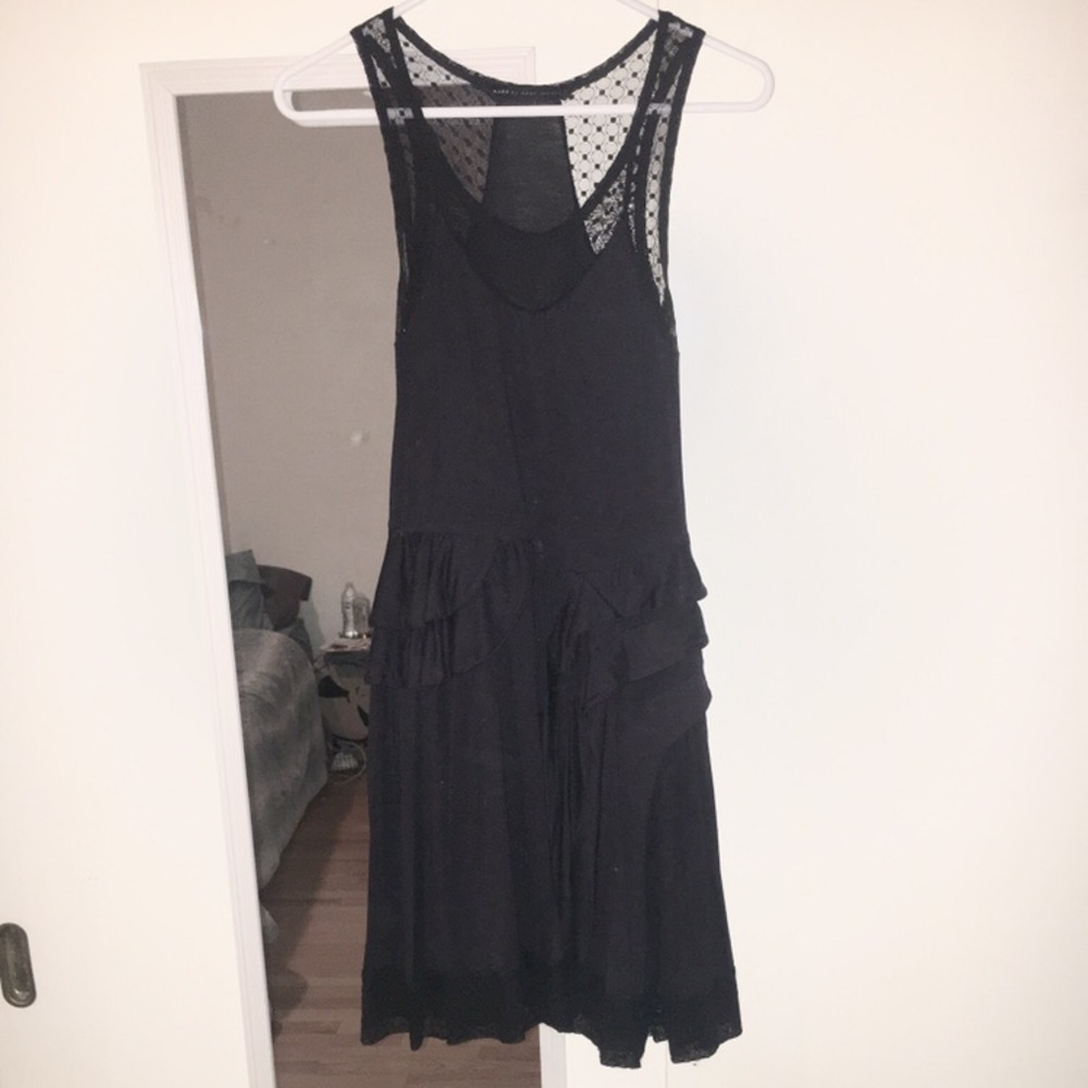 Marc by Marc Jacobs black mesh lace dress